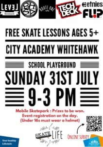 skate life brighton skate jam whitehawk event poster 31st juy 2022